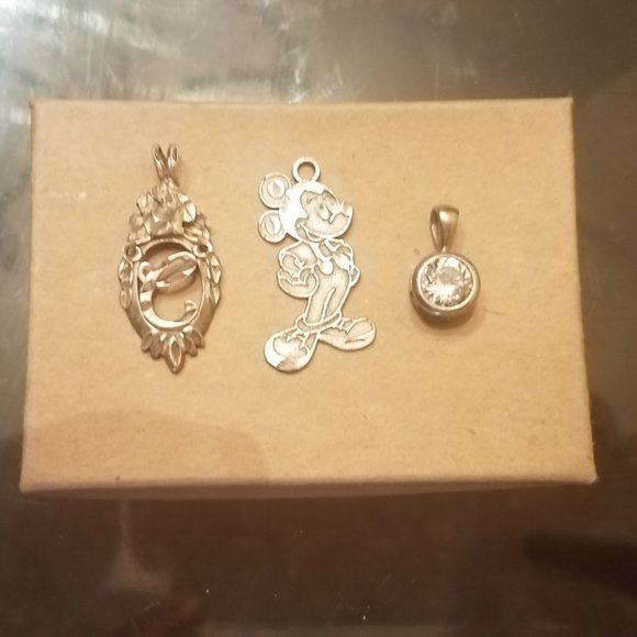 Mickey Mouse Silver Pendant / Charm - Picture 7 of 8